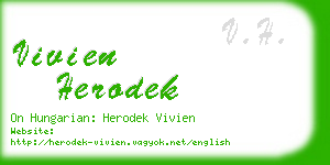 vivien herodek business card